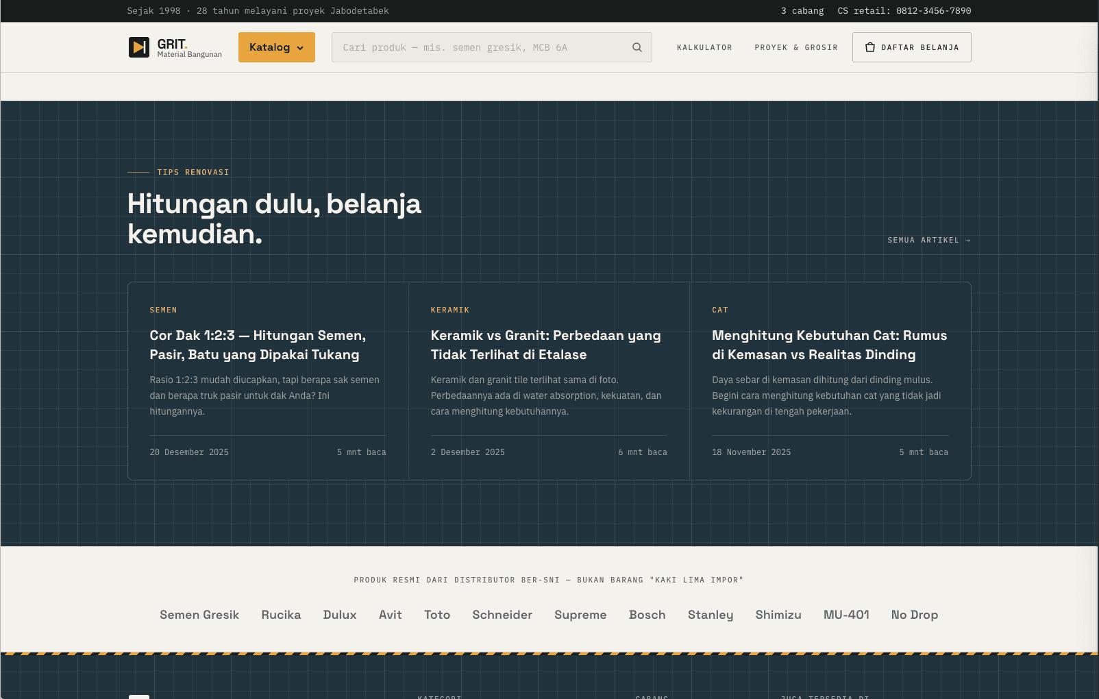 GRIT - Building Material Store Profile view 7