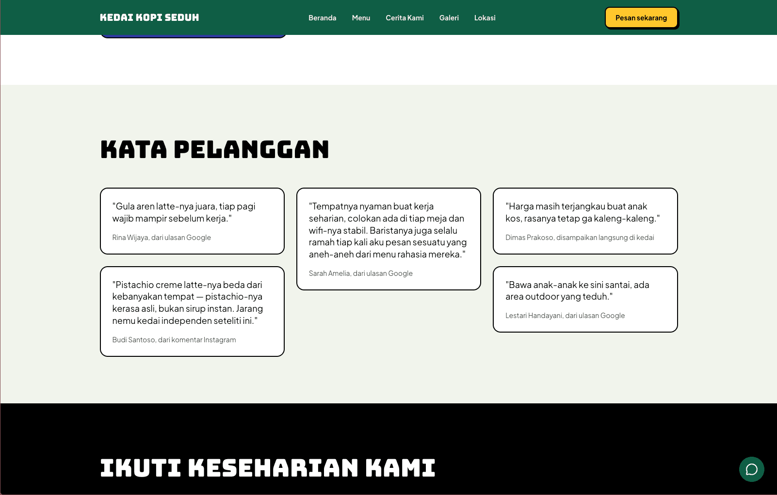 Coffee Shop Company Profile Template view 4