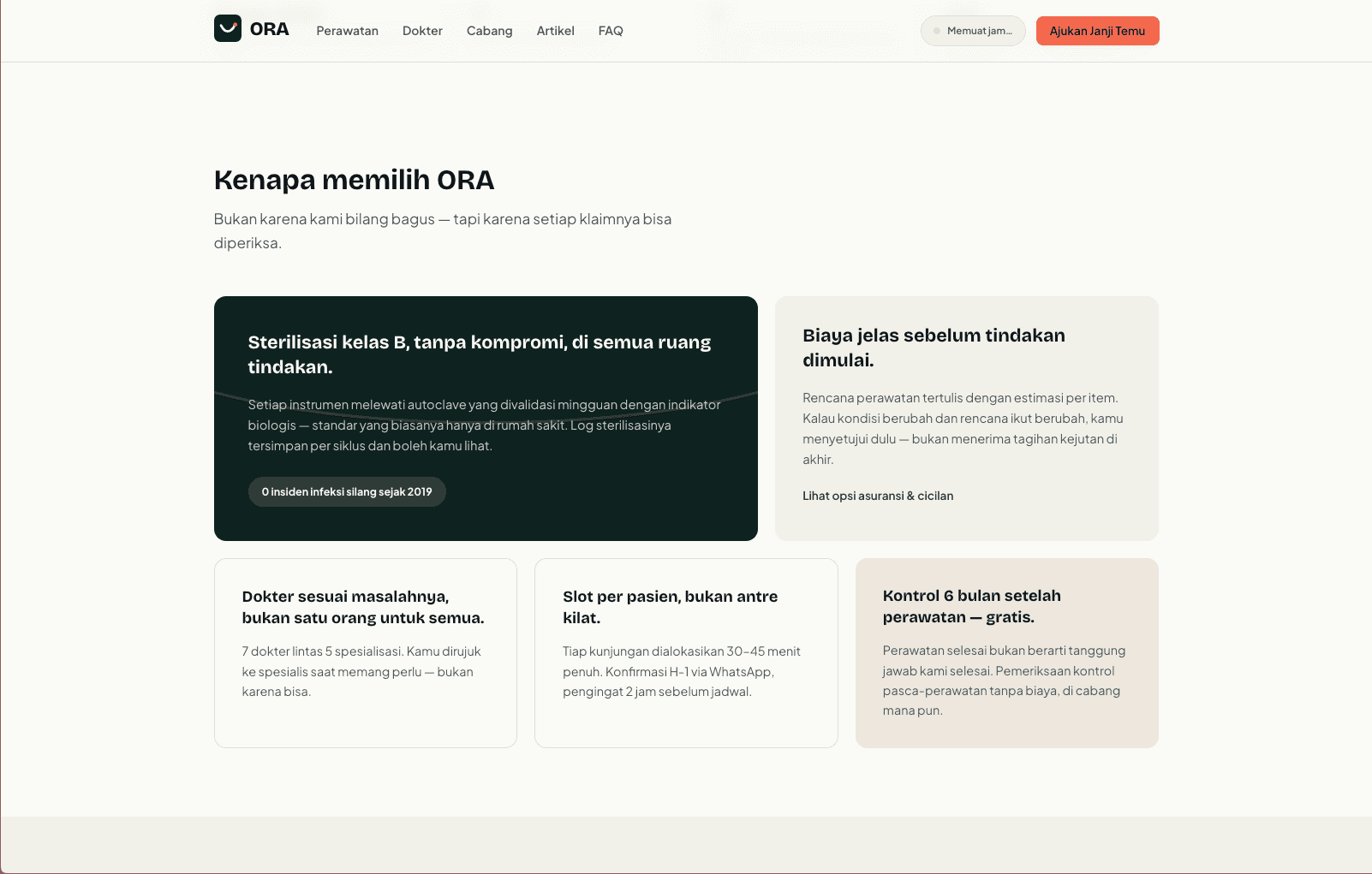 ORA - Modern Dental Clinic Profile view 2