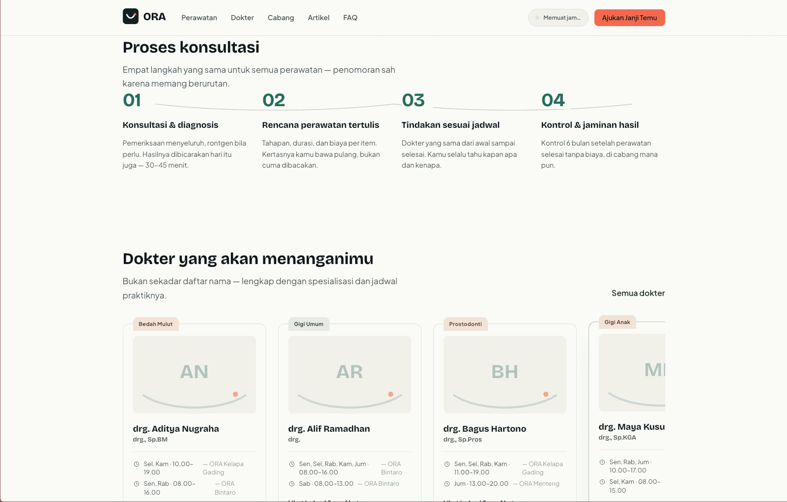 ORA - Modern Dental Clinic Profile view 4