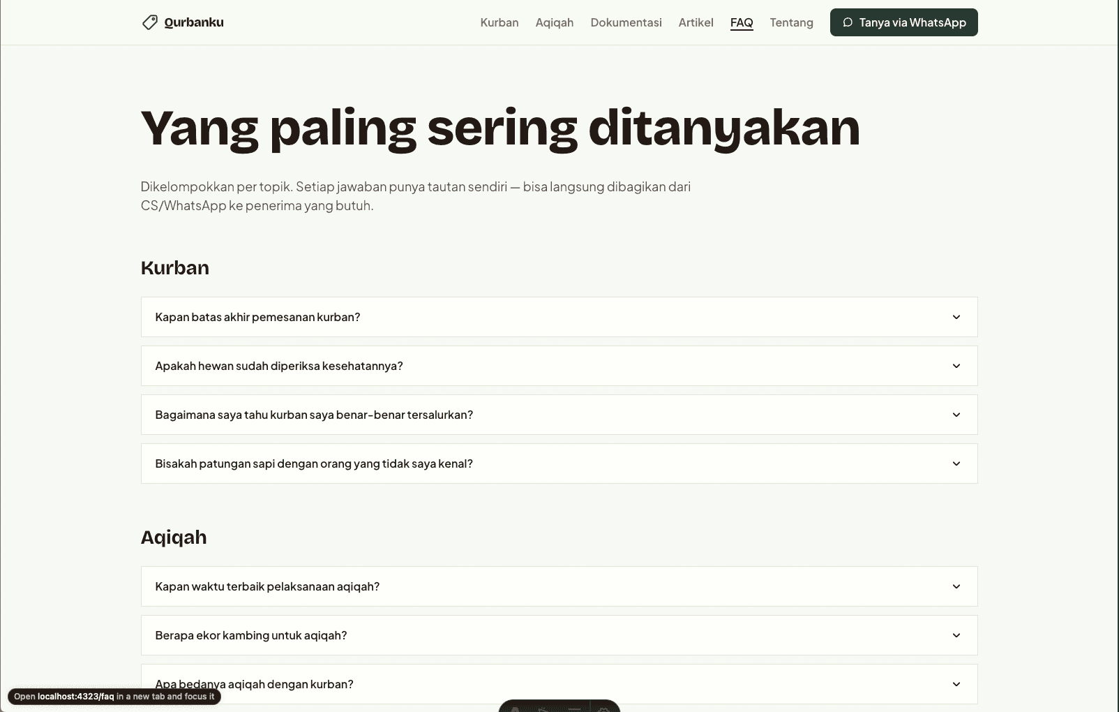 Qurbanku - Kurban & Aqiqah Template view 12