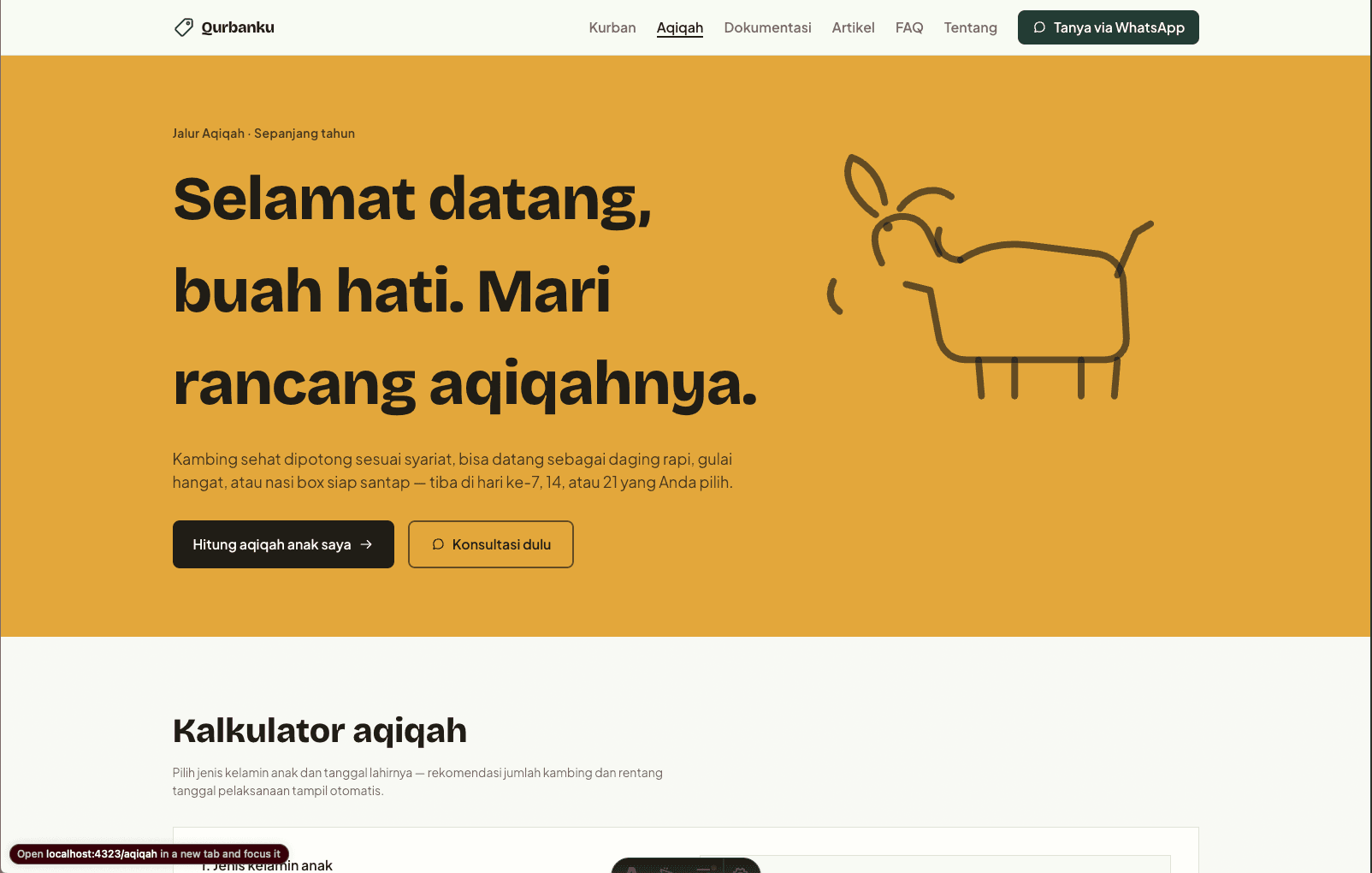 Qurbanku - Kurban & Aqiqah Template view 7