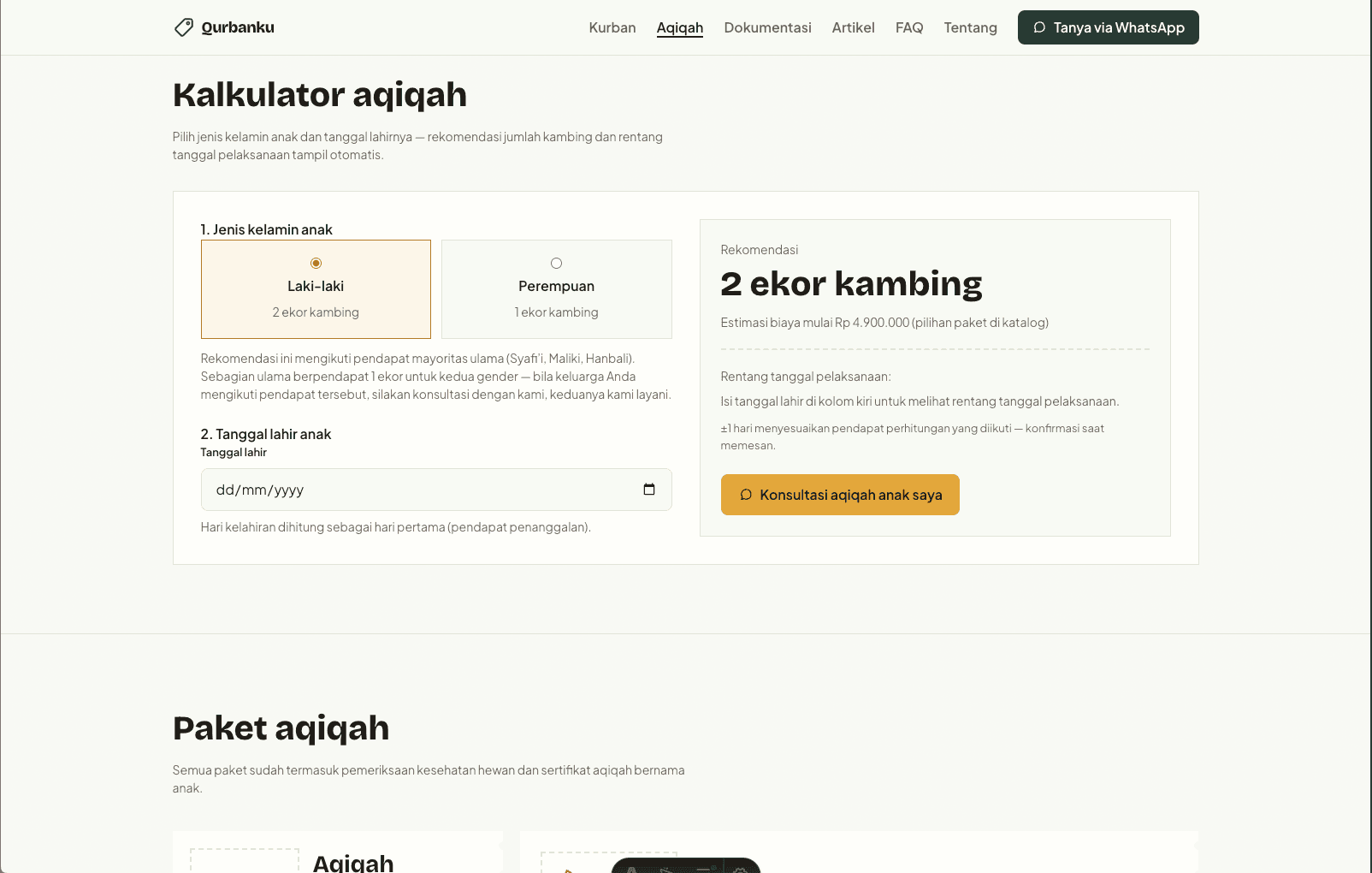 Qurbanku - Kurban & Aqiqah Template view 8