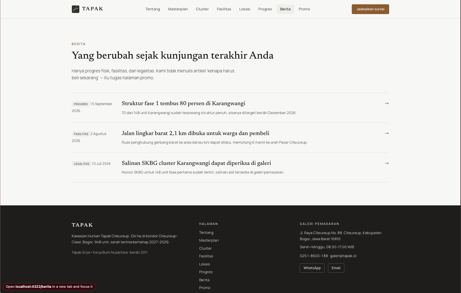 TAPAK - Real Estate & Property Microsite view 12