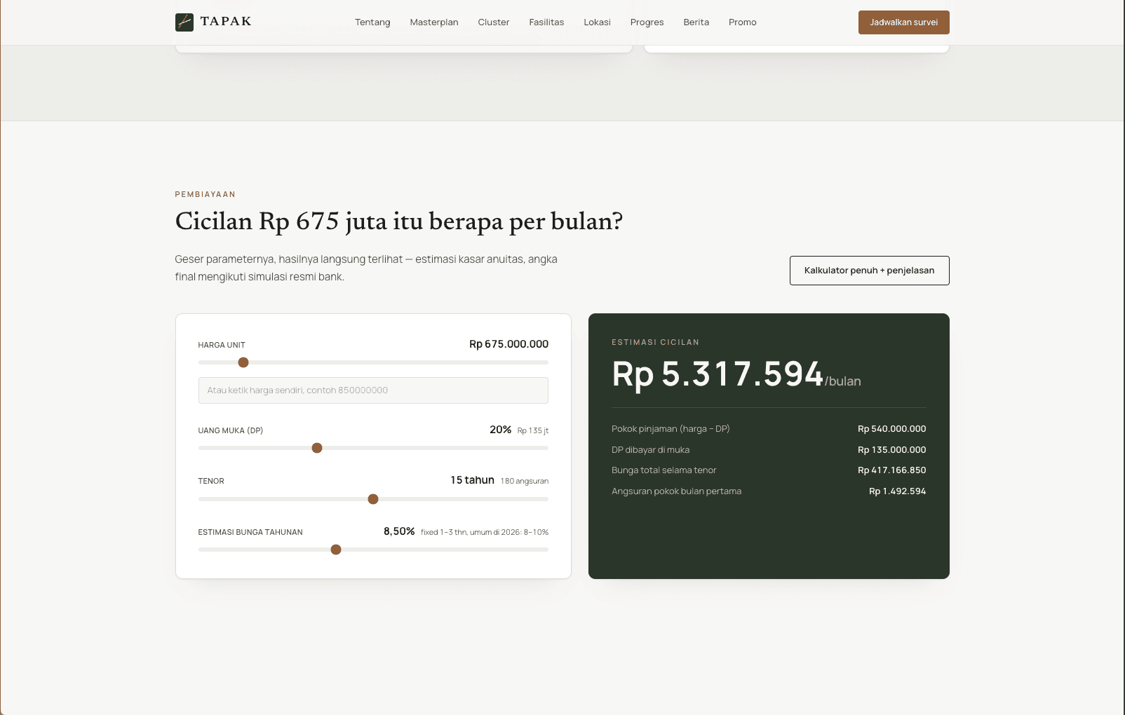 TAPAK - Real Estate & Property Microsite view 4