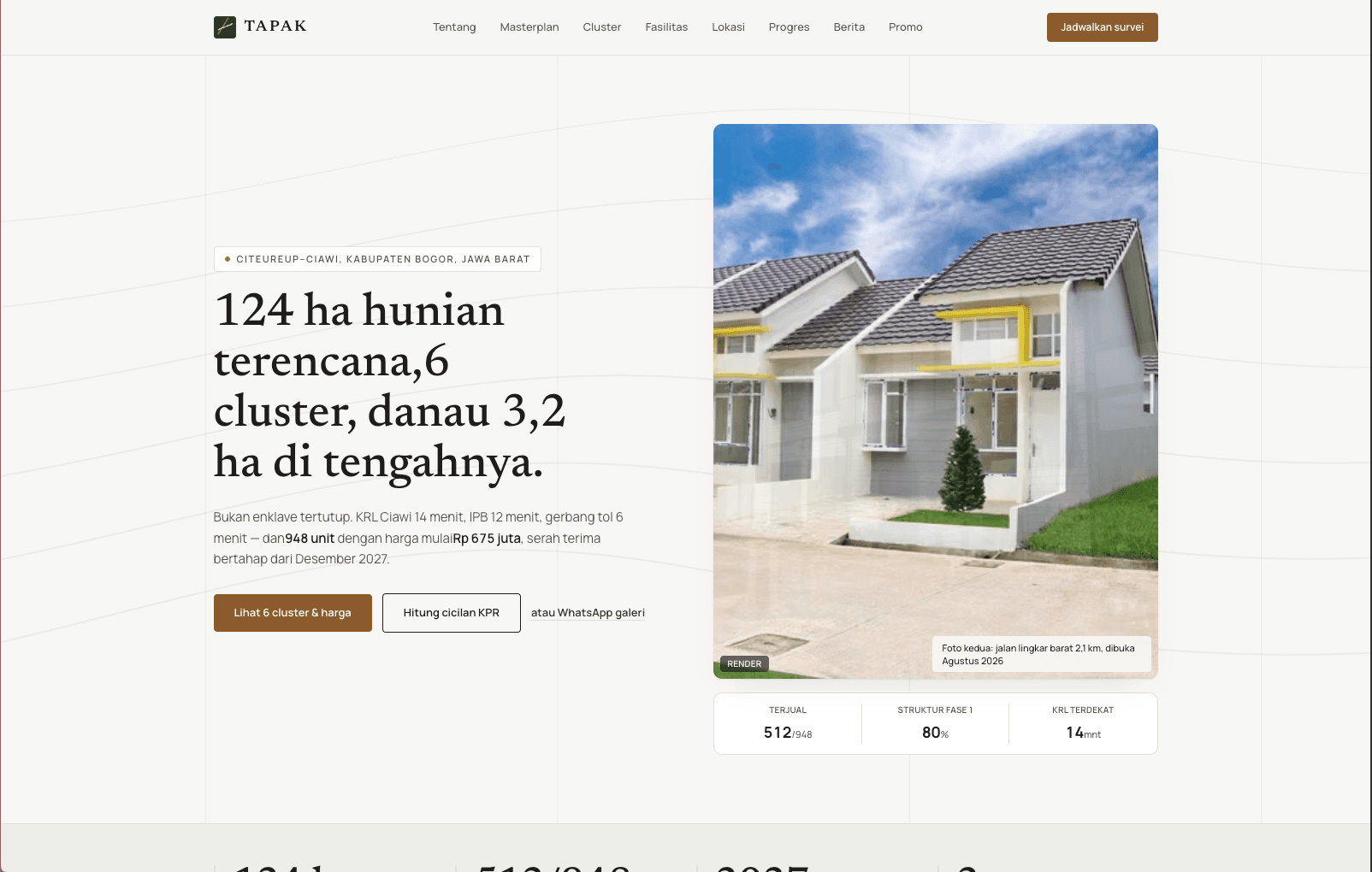 TAPAK - Real Estate & Property Microsite