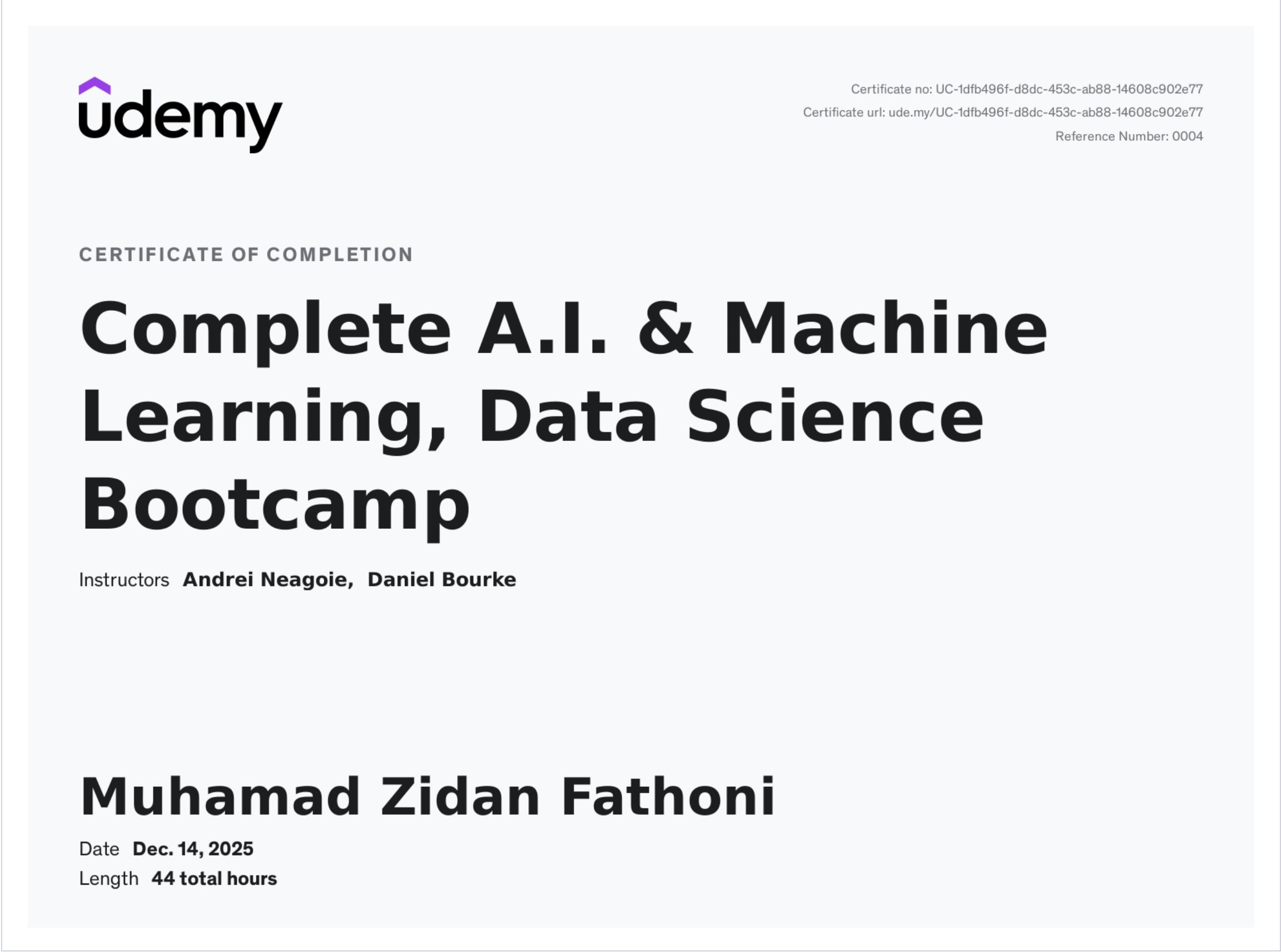 Complete AI & Machine Learning, Data Science